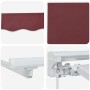 Toldo Retráctil Manual Burdeos 400x200 cm tela