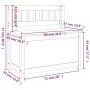 Banco de madera maciza pino marrón miel 80x41x77 cm de vidaXL, Bancos - Ref: Foro24-823552, Precio: 118,46 €, Descuento: %