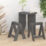 Stools 2 units solid gray pine wood 40x40x45 cm by vidaXL, Folding stools and chairs - Ref: Foro24-823661, Price: 44,58 €, Di...