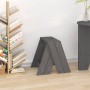 Hocker 2 Einheiten aus massivem grauem Kiefernholz 40x40x45 cm von vidaXL, Klapphocker und Stühle - Ref: Foro24-823661, Preis...