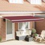 Toldo Retráctil Burdeos 400 x 200 cm Poliéster y Aluminio en Toldos | Comprar online en Foro24