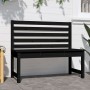 Gartenbank aus massivem schwarzem Kiefernholz, 109 cm von vidaXL, Gartenbänke - Ref: Foro24-824036, Preis: 68,61 €, Rabatt: %