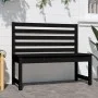 Gartenbank aus massivem schwarzem Kiefernholz, 109 cm von vidaXL, Gartenbänke - Ref: Foro24-824036, Preis: 68,61 €, Rabatt: %
