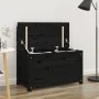 Bank aus massivem Kiefernholz schwarz 80x41x77 cm von vidaXL, Banken - Ref: Foro24-823553, Preis: 104,34 €, Rabatt: %