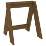 2 solid pine wood stools honey brown 40x40x45 cm by vidaXL, Folding stools and chairs - Ref: Foro24-823662, Price: 31,44 €, D...