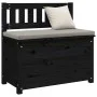 Solid black pine wood bench 80x41x77 cm by vidaXL, Banks - Ref: Foro24-823553, Price: 104,42 €, Discount: %