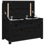 Banco de madera maciza de pino negro 80x41x77 cm de vidaXL, Bancos - Ref: Foro24-823553, Precio: 82,12 €, Descuento: %