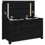 Bank aus massivem Kiefernholz schwarz 80x41x77 cm von vidaXL, Banken - Ref: Foro24-823553, Preis: 104,34 €, Rabatt: %
