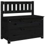 Banco de madera maciza de pino negro 80x41x77 cm de vidaXL, Bancos - Ref: Foro24-823553, Precio: 82,12 €, Descuento: %