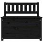 Banco de madera maciza de pino negro 80x41x77 cm de vidaXL, Bancos - Ref: Foro24-823553, Precio: 82,12 €, Descuento: %