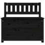 Banco de madera maciza de pino negro 80x41x77 cm de vidaXL, Bancos - Ref: Foro24-823553, Precio: 104,42 €, Descuento: %
