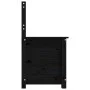 Solid black pine wood bench 80x41x77 cm by vidaXL, Banks - Ref: Foro24-823553, Price: 104,42 €, Discount: %