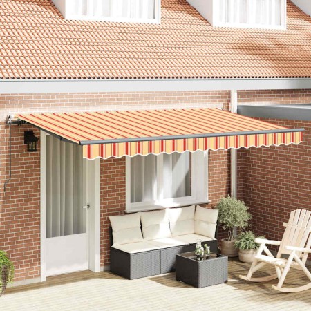 Toldo Retráctil Multicolor 400 x 200 cm Poliéster y Aluminio