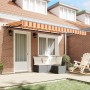 Toldo Retráctil Multicolor 400 x 200 cm Poliéster y Aluminio