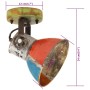 Industrial ceiling/wall lamps 2 units recycled E27 17x24 cm by vidaXL, Lamps - Ref: Foro24-344391, Price: 71,73 €, Discount: %