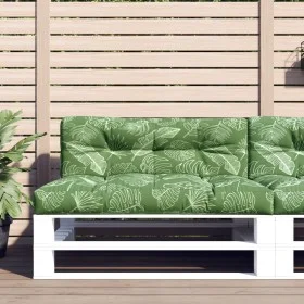 Cushions for pallets 2 units leaf print fabric by vidaXL, Cushions for chairs and sofas - Ref: Foro24-360752, Price: 80,56 €,...