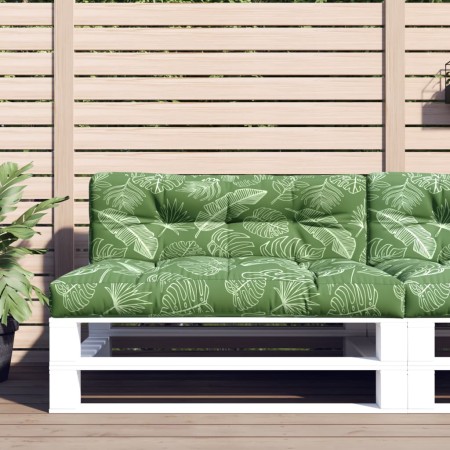 Cushions for pallets 2 units leaf print fabric by vidaXL, Cushions for chairs and sofas - Ref: Foro24-360752, Price: 81,42 €,...