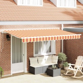 Toldo Retráctil Multicolor 400 x 200 cm Poliéster y Aluminio