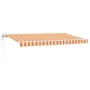 Toldo Retráctil Multicolor 400 x 200 cm Poliéster y Aluminio