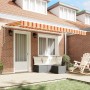 Toldo Retráctil Multicolor 400 x 200 cm Poliéster y Aluminio