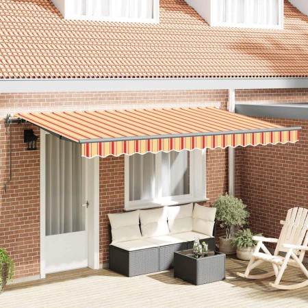 Toldo Retráctil Multicolor 400 x 200 cm Poliéster y Aluminio