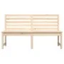 Banco de jardín madera maciza pino 157,5 cm de vidaXL, Bancos de jardín - Ref: Foro24-824039, Precio: 101,60 €, Descuento: %