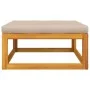 Set de muebles para jardín 3 piezas con cojines madera acacia de vidaXL, Sofás modulares de exterior - Ref: Foro24-360001, Pr...