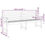 Banco de jardín madera maciza abeto de Douglas 203,5x48x91,5 cm de vidaXL, Bancos de jardín - Ref: Foro24-824079, Precio: 135...
