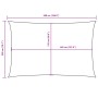 Toldo de vela rectangular tela Oxford negro 2x5 m