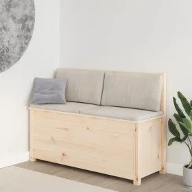 Solid pine wood bench 110x41x76.5 cm by vidaXL, Banks - Ref: Foro24-823554, Price: 107,68 €, Discount: %