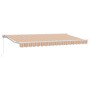 Toldo Retráctil Manual Rayas Multicolor 400x200 cm tela