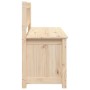 Banco de madera maciza de pino 110x41x76,5 cm de vidaXL, Bancos - Ref: Foro24-823554, Precio: 116,23 €, Descuento: %