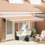 Toldo Retráctil Manual Rayas Multicolor 400x200 cm tela