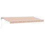 Toldo Retráctil Manual Rayas Multicolor 400x200 cm tela
