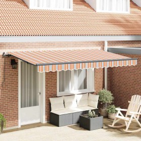 Toldo Retráctil Multicolor 400 x 200 cm Poliéster y Aluminio