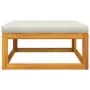 3-teiliges Gartenmöbel-Set mit Kissen aus Akazienholz von vidaXL, Modulare Sofas für den Außenbereich - Ref: Foro24-360009, P...