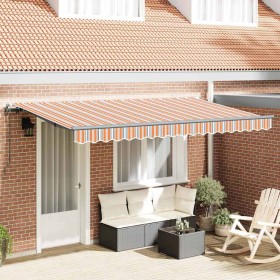 Toldo Retráctil Multicolor 400 x 200 cm Poliéster y Aluminio