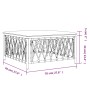 Gartenhocker mit weißem Kissen aus gewebtem Stoff von vidaXL, Modulare Sofas für den Außenbereich - Ref: Foro24-364140, Preis...