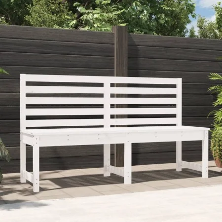 Gartenbank aus massivem weißem Kiefernholz 157,5 cm von vidaXL, Gartenbänke - Ref: Foro24-824040, Preis: 142,53 €, Rabatt: %