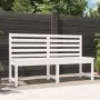 Gartenbank aus massivem weißem Kiefernholz 157,5 cm von vidaXL, Gartenbänke - Ref: Foro24-824040, Preis: 142,53 €, Rabatt: %