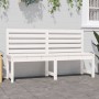 Garden bench solid white pine wood 157.5 cm by vidaXL, garden benches - Ref: Foro24-824040, Price: 144,86 €, Discount: %
