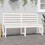 Gartenbank aus massivem weißem Kiefernholz 157,5 cm von vidaXL, Gartenbänke - Ref: Foro24-824040, Preis: 142,53 €, Rabatt: %