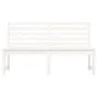 Gartenbank aus massivem weißem Kiefernholz 157,5 cm von vidaXL, Gartenbänke - Ref: Foro24-824040, Preis: 142,53 €, Rabatt: %