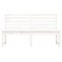 Gartenbank aus massivem weißem Kiefernholz 157,5 cm von vidaXL, Gartenbänke - Ref: Foro24-824040, Preis: 144,86 €, Rabatt: %