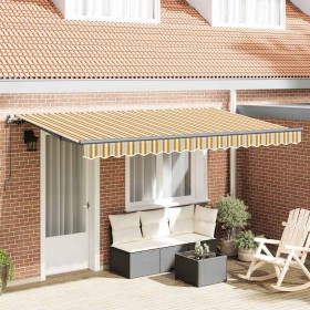 Toldo Retráctil Multicolor 400 x 200 cm Poliéster y Aluminio
