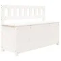 Banco de madera maciza de pino blanco 110x41x76,5 cm de vidaXL, Bancos - Ref: Foro24-823555, Precio: 139,92 €, Descuento: %
