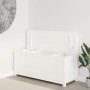 Bank aus massivem weißem Kiefernholz, 110 x 41 x 76,5 cm von vidaXL, Banken - Ref: Foro24-823555, Preis: 142,21 €, Rabatt: %