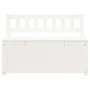 Banco de madera maciza de pino blanco 110x41x76,5 cm de vidaXL, Bancos - Ref: Foro24-823555, Precio: 139,92 €, Descuento: %
