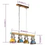 Multicolor industrial ceiling lamp 25 W E27 111 cm by vidaXL, Lamps - Ref: Foro24-344393, Price: 119,86 €, Discount: %