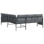 Steel and anthracite gray textilene garden corner sofa by vidaXL, Garden sets - Ref: Foro24-362812, Price: 264,06 €, Discount: %